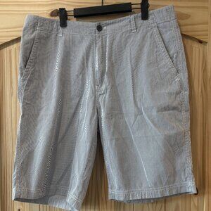 Calvin Klein Shorts Size 36 Gray/White Stripes